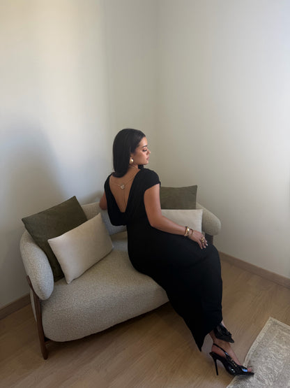 Robe longue AMARA – Noir,